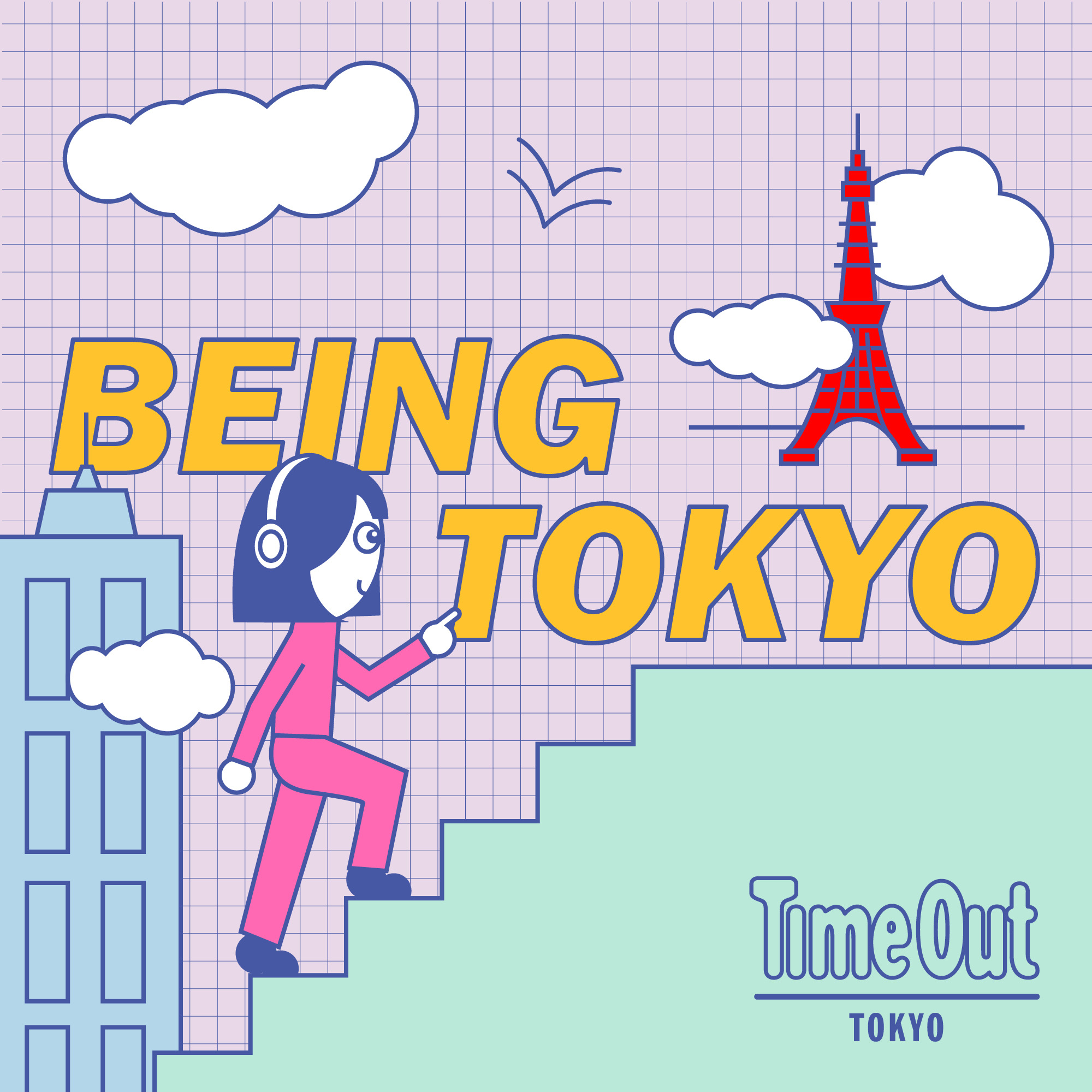 Key visual for the podcast BEING TOKYO