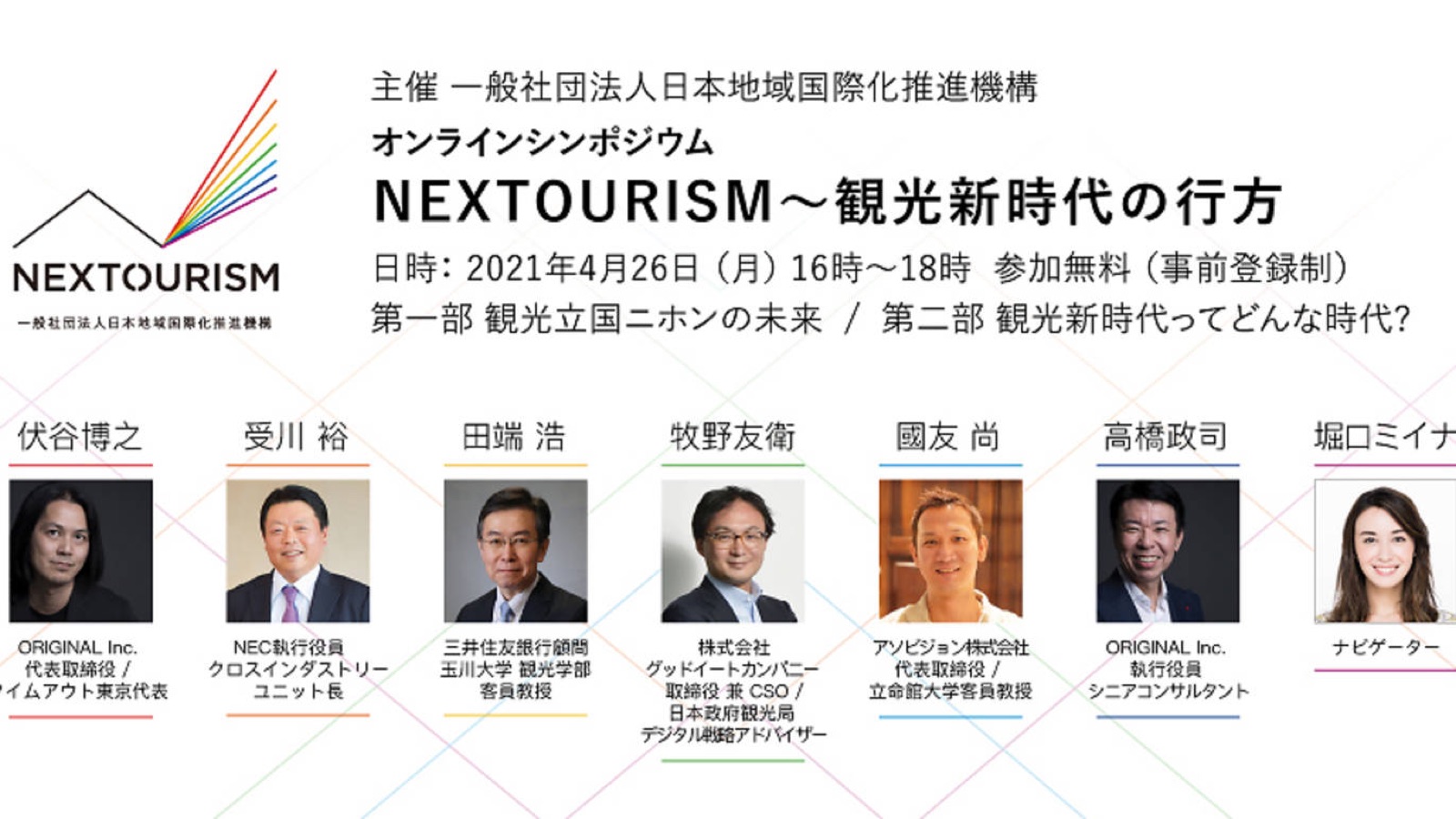 一般社団法人 日本地域国際化推進機構の設立記念シンポジウムがオンライン開催